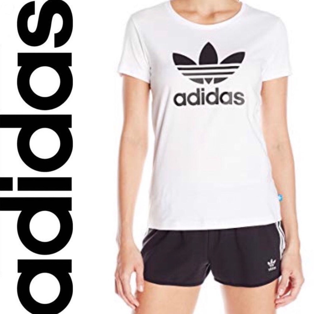 Adidas Original Trefoil Tee (White) Size-M